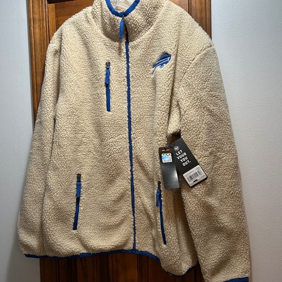 BUFFALO BILLS NFL LICENSE FILL ZIP UP JACKET - Picture 1 of 5